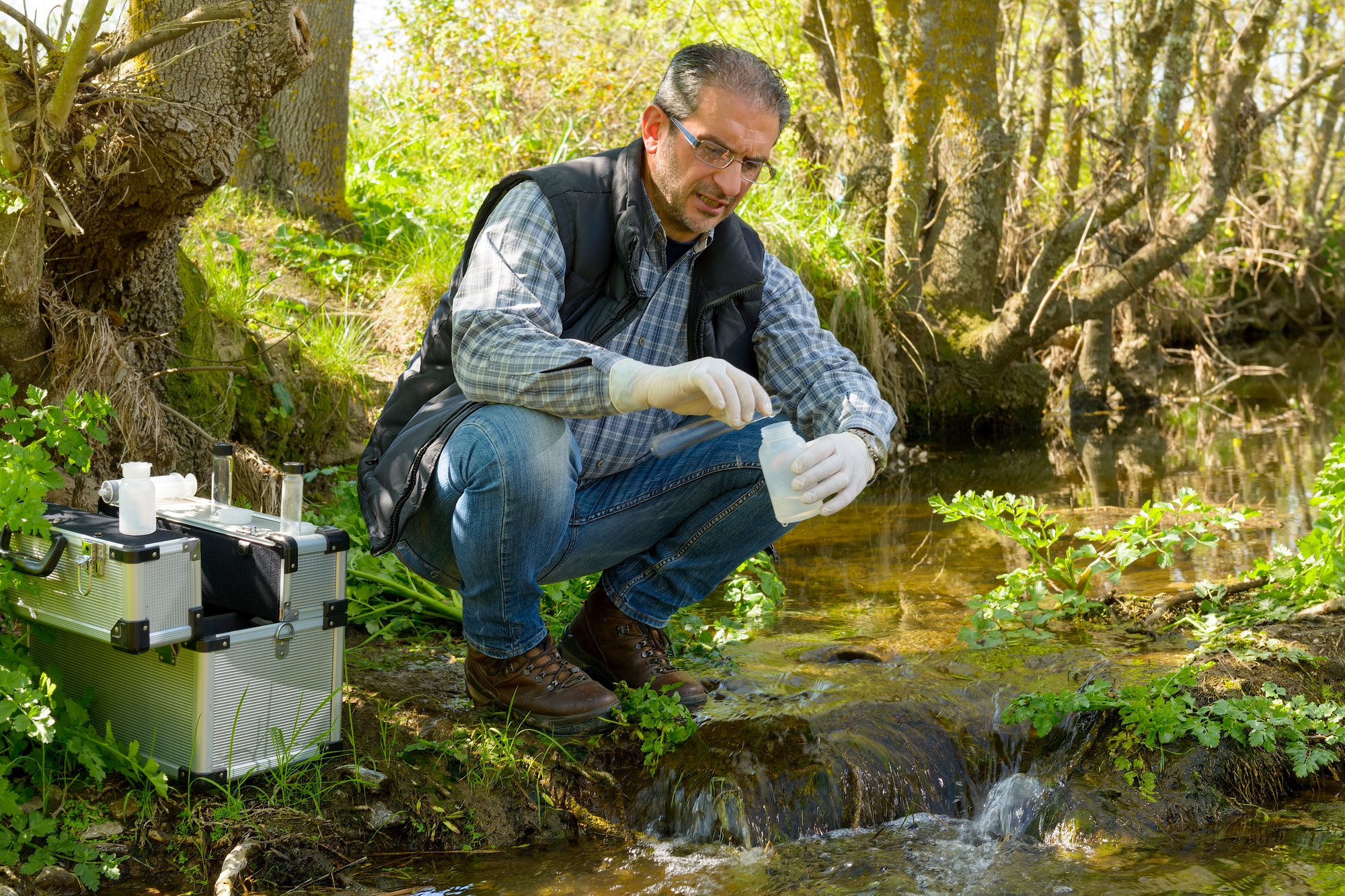 Biologist Water Sample